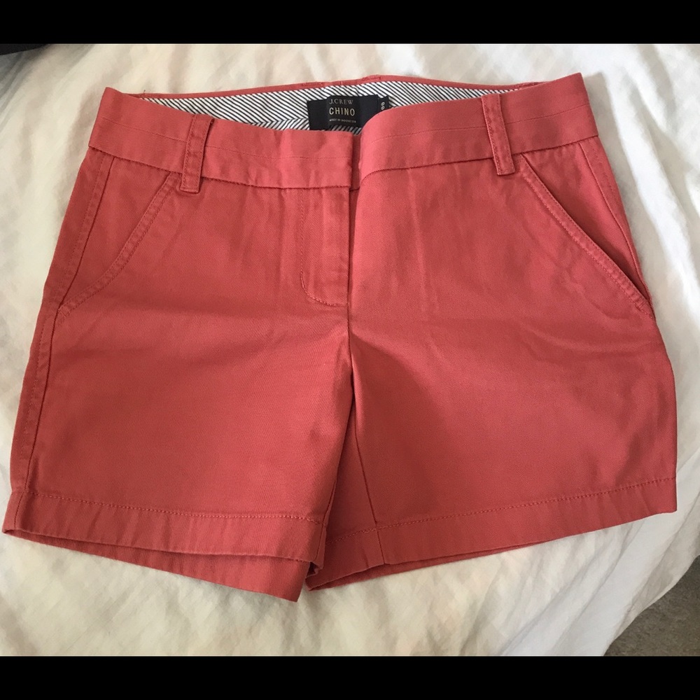J.Crew 4-inch Chino Shorts - Salmon Pink